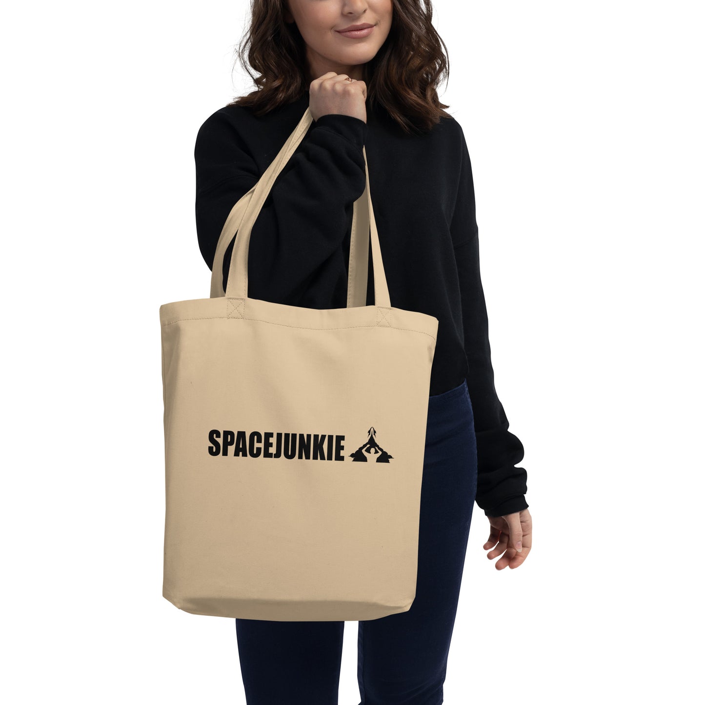 Spacejunkie pamut bevásárlótáska világos